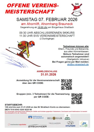 Ski: Vereinsmeisterschaften 2026