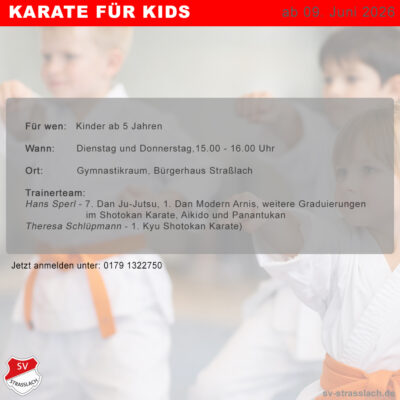 Karate lernen beim SVS
