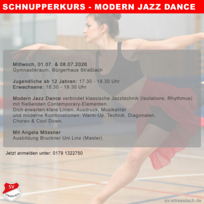Schnupperkurs Modern Jazz Dance